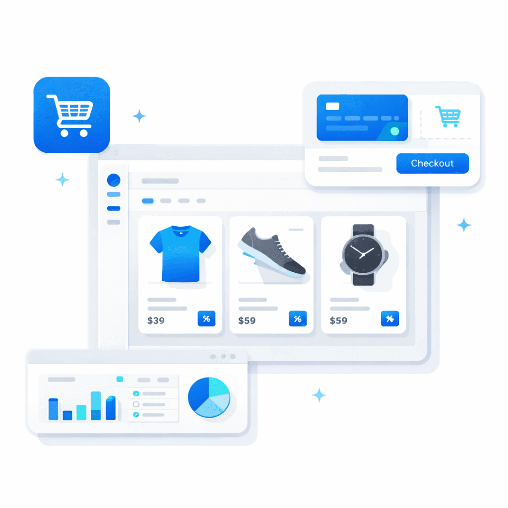 E-Commerce solution illustration